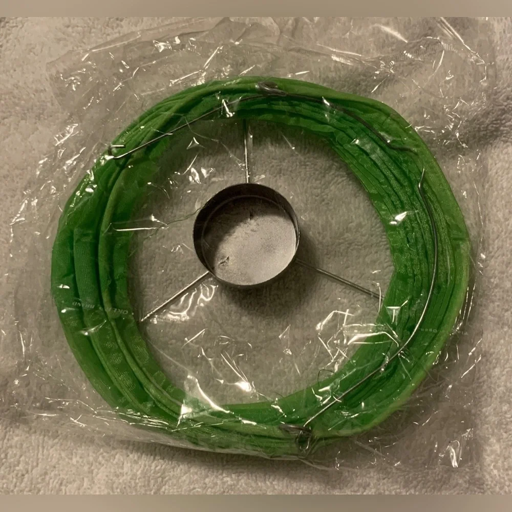 NEW Set of 4 Individual Silk Candle Lanterns, 6”Green with Metal Hangers Pleated